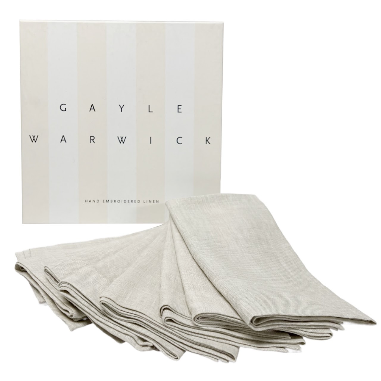 Gayle Warwick Mint Linen Napkin Set