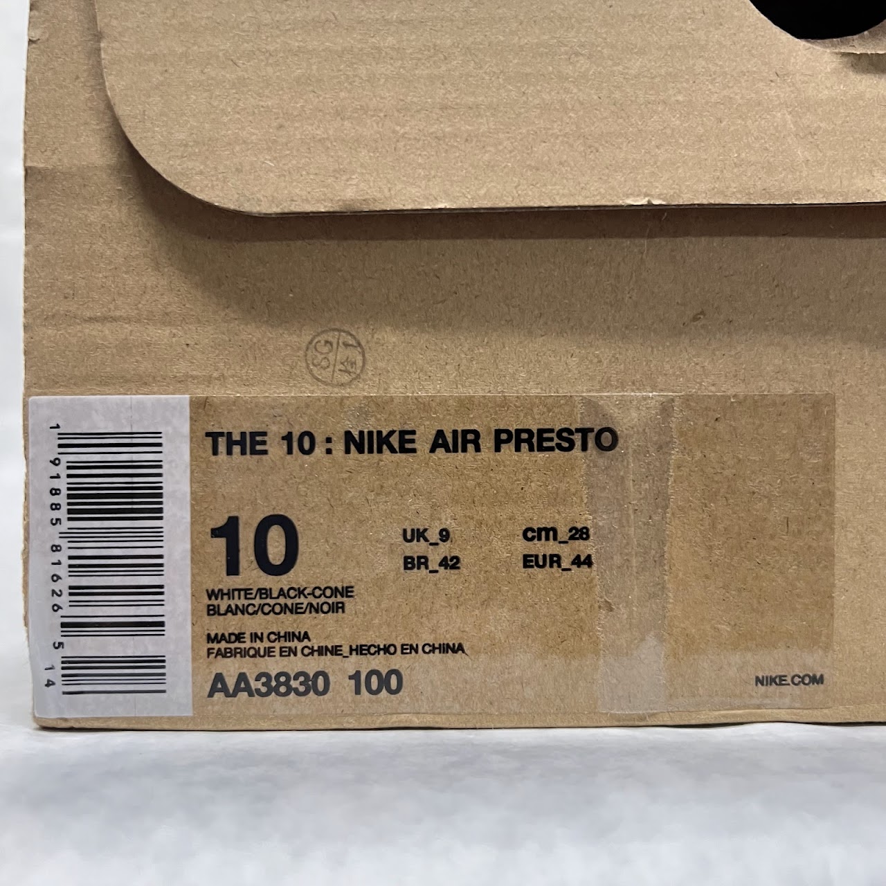 Nike X Off-White 'The 10 : Nike Air Presto' Sneakers