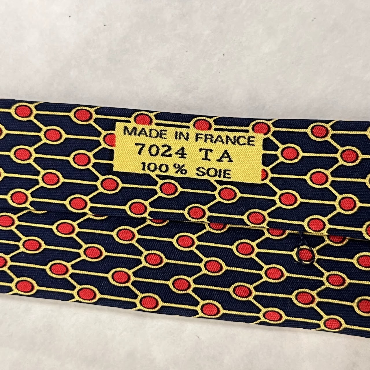 Hermès Geometric Patterned Tie