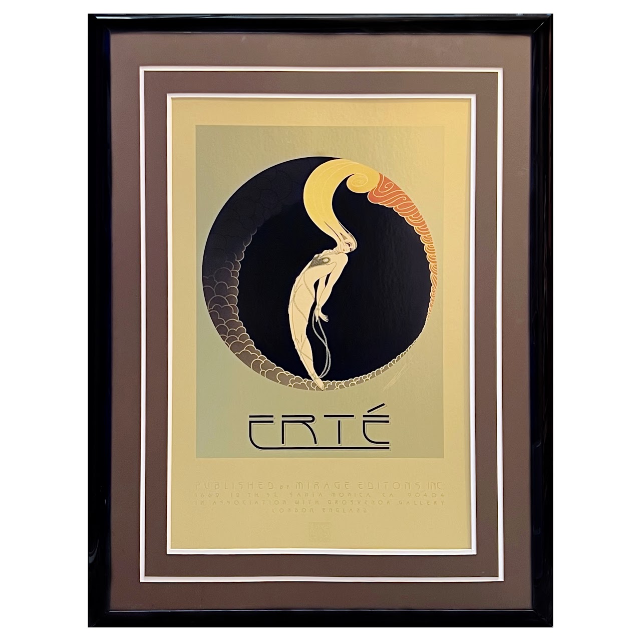 Erté 'L'Amour' Poster by Mirage Editions for Grosvernor Gallery London