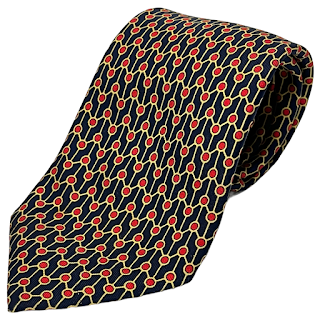 Hermès Geometric Patterned Tie