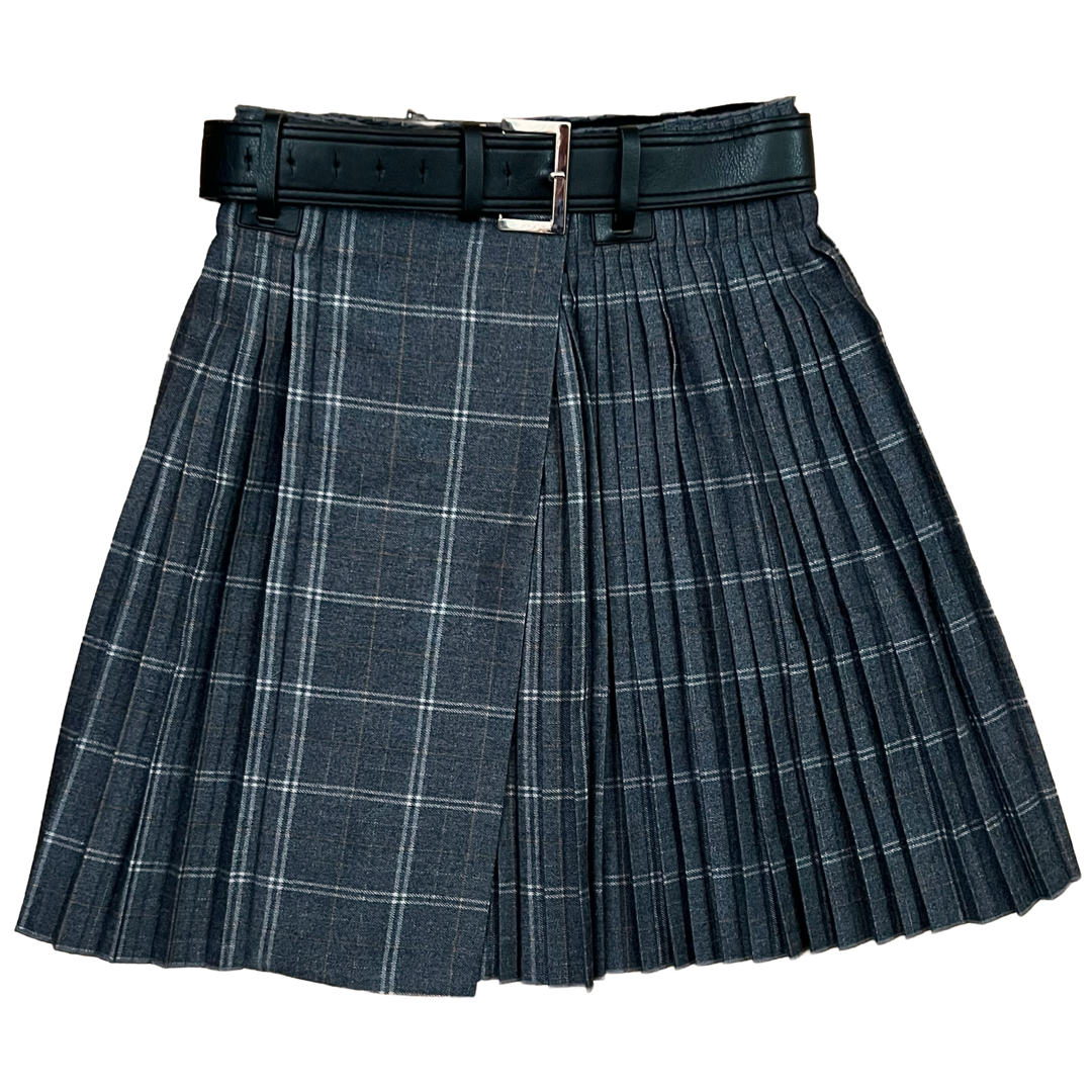 Christian Dior Pleated Plaid Skirt