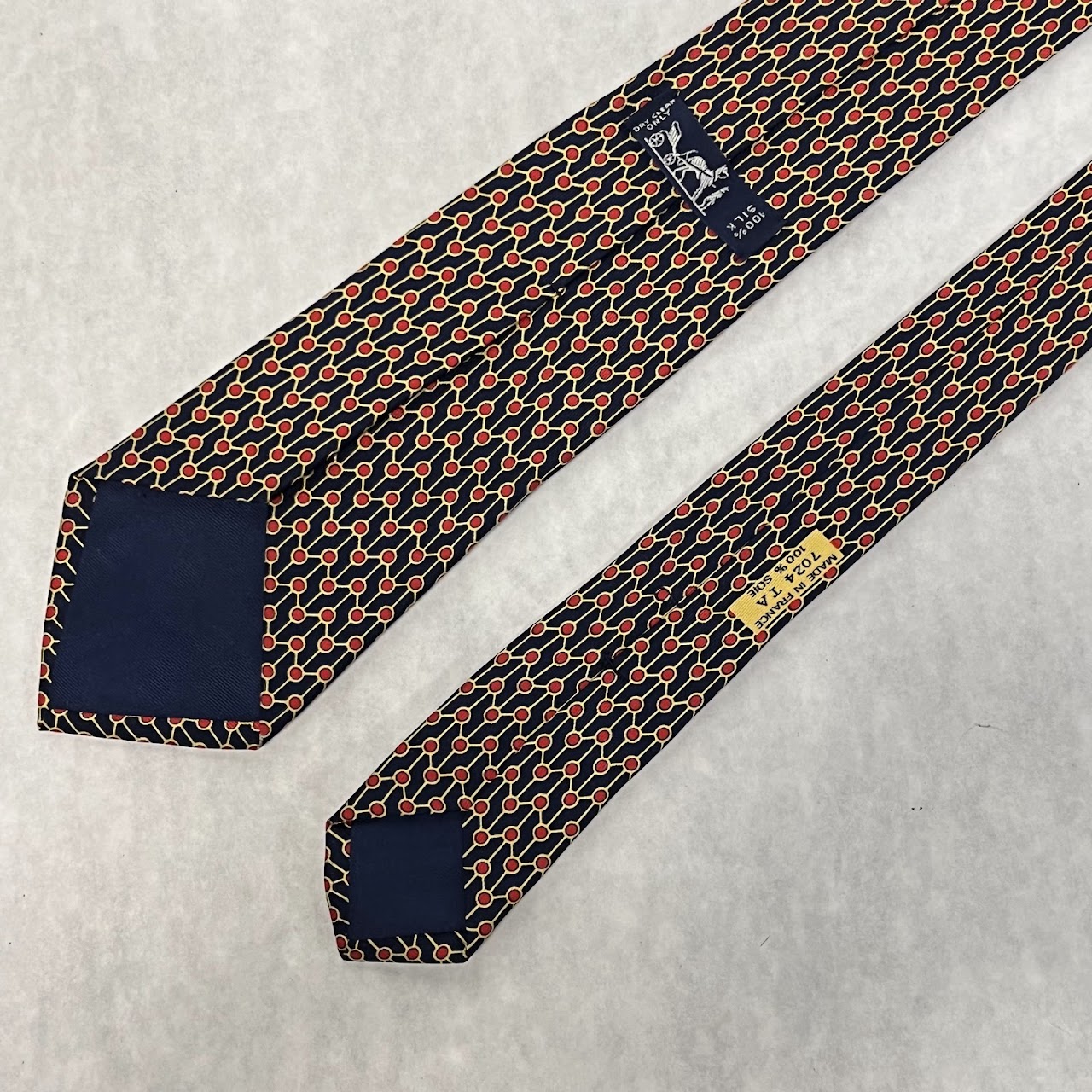 Hermès Geometric Patterned Tie