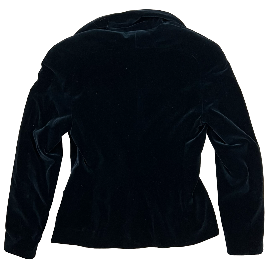 Chanel Boutique Black Velvet Blazer