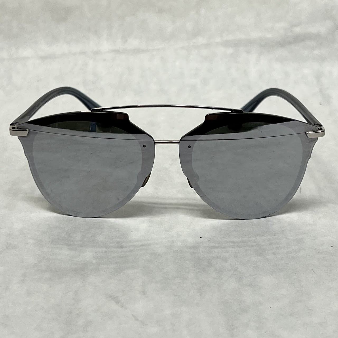 Christian Dior Mirrored Double-Bridge Sunglasses