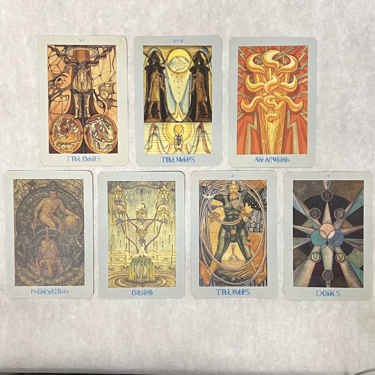 Aleister Crowley 'Thoth Tarot Cards' RARE (Box A) First Edition Set