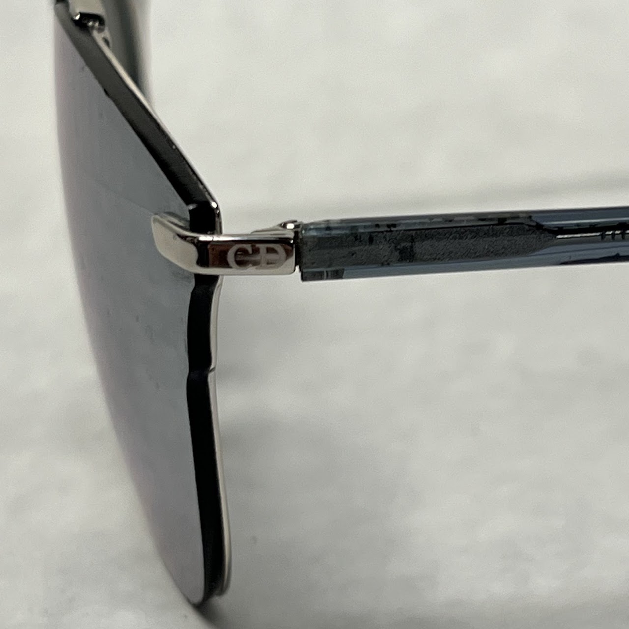 Christian Dior Mirrored Double-Bridge Sunglasses