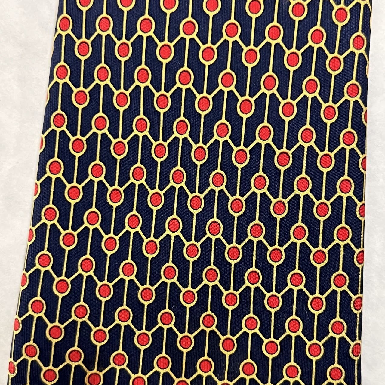 Hermès Geometric Patterned Tie