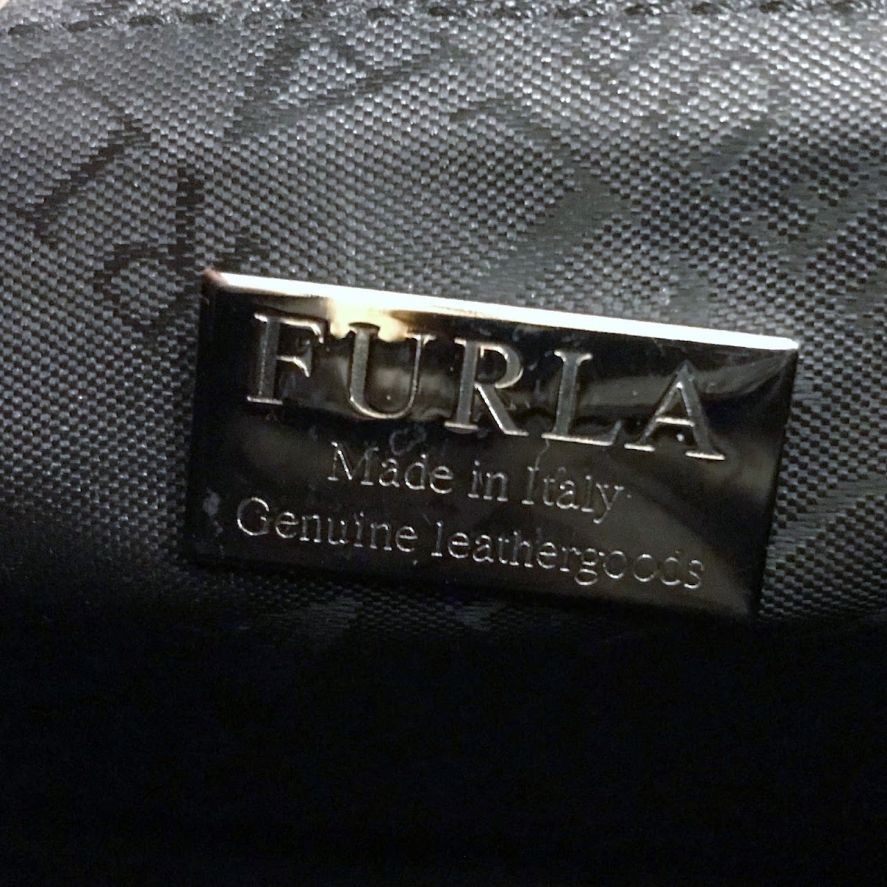 Furla Black Leather Shoulder Bag