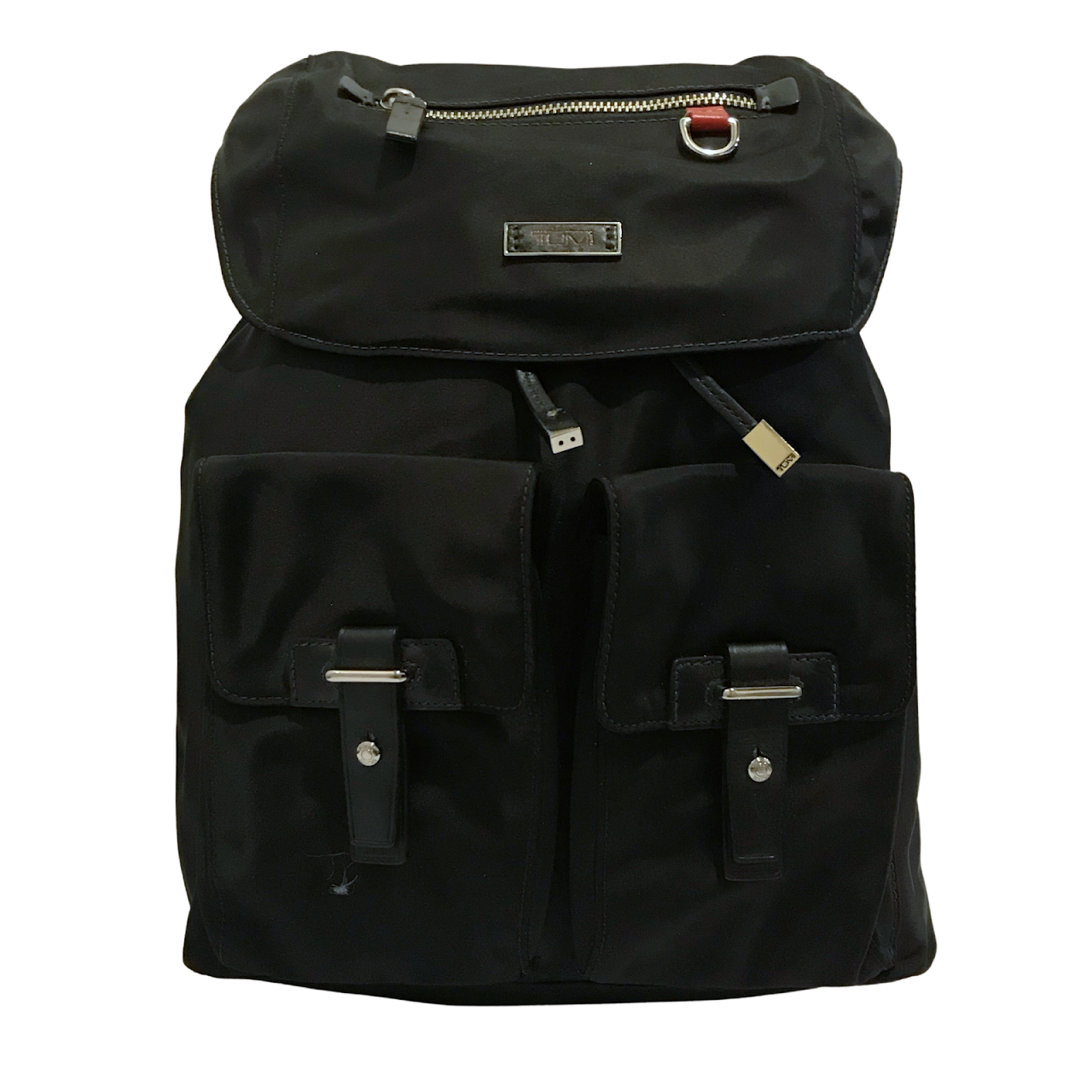 Tumi Black Nylon Travel Backpack