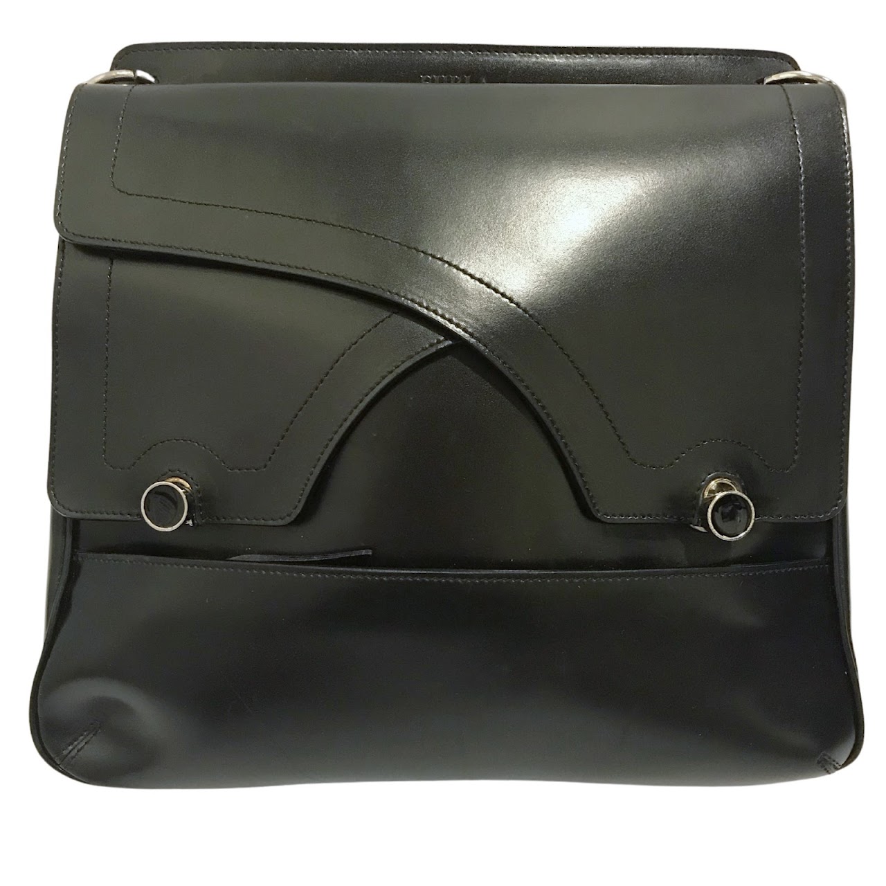 Furla Black Leather Shoulder Bag