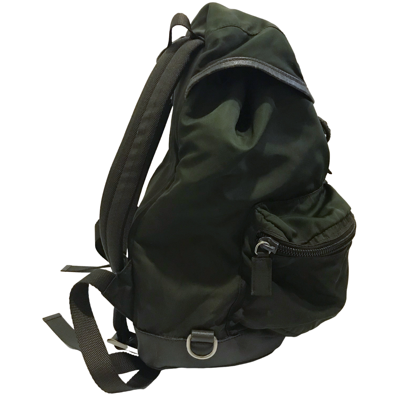 Prada Green Nylon Backpack