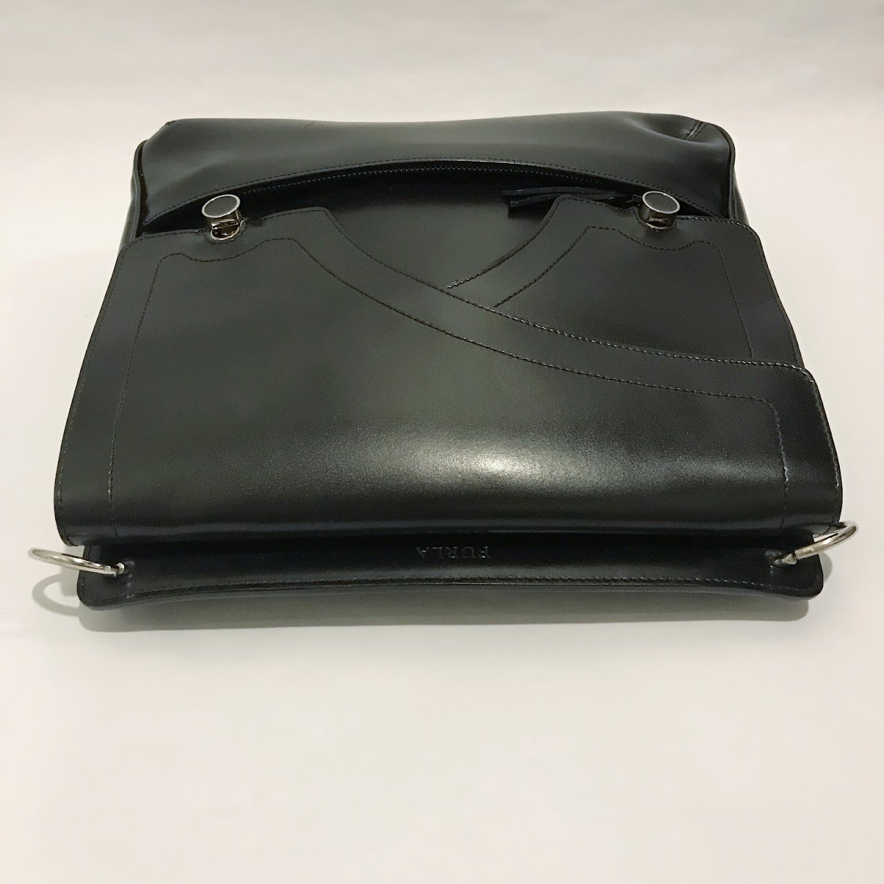 Furla Black Leather Shoulder Bag