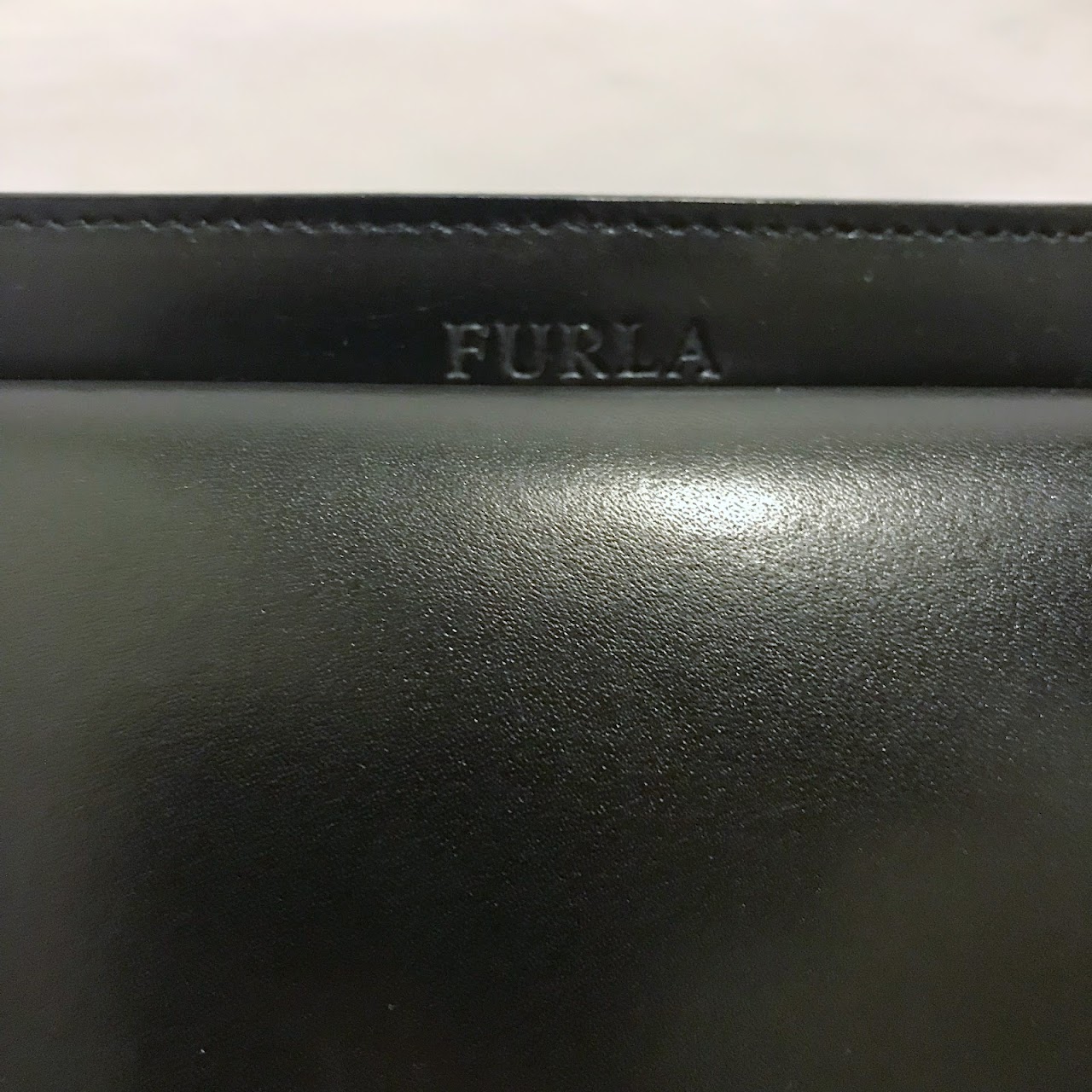 Furla Black Leather Shoulder Bag