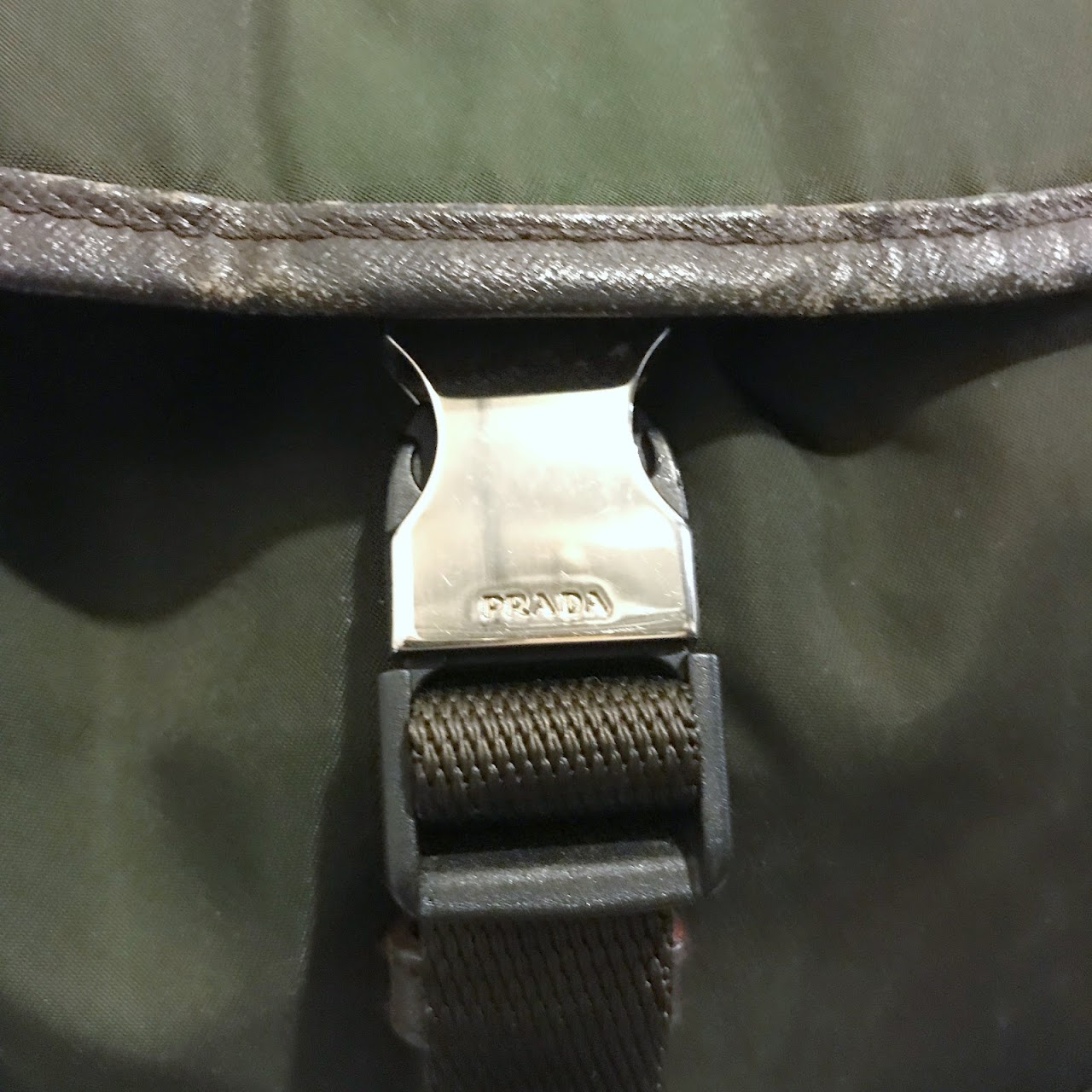 Prada Green Nylon Backpack