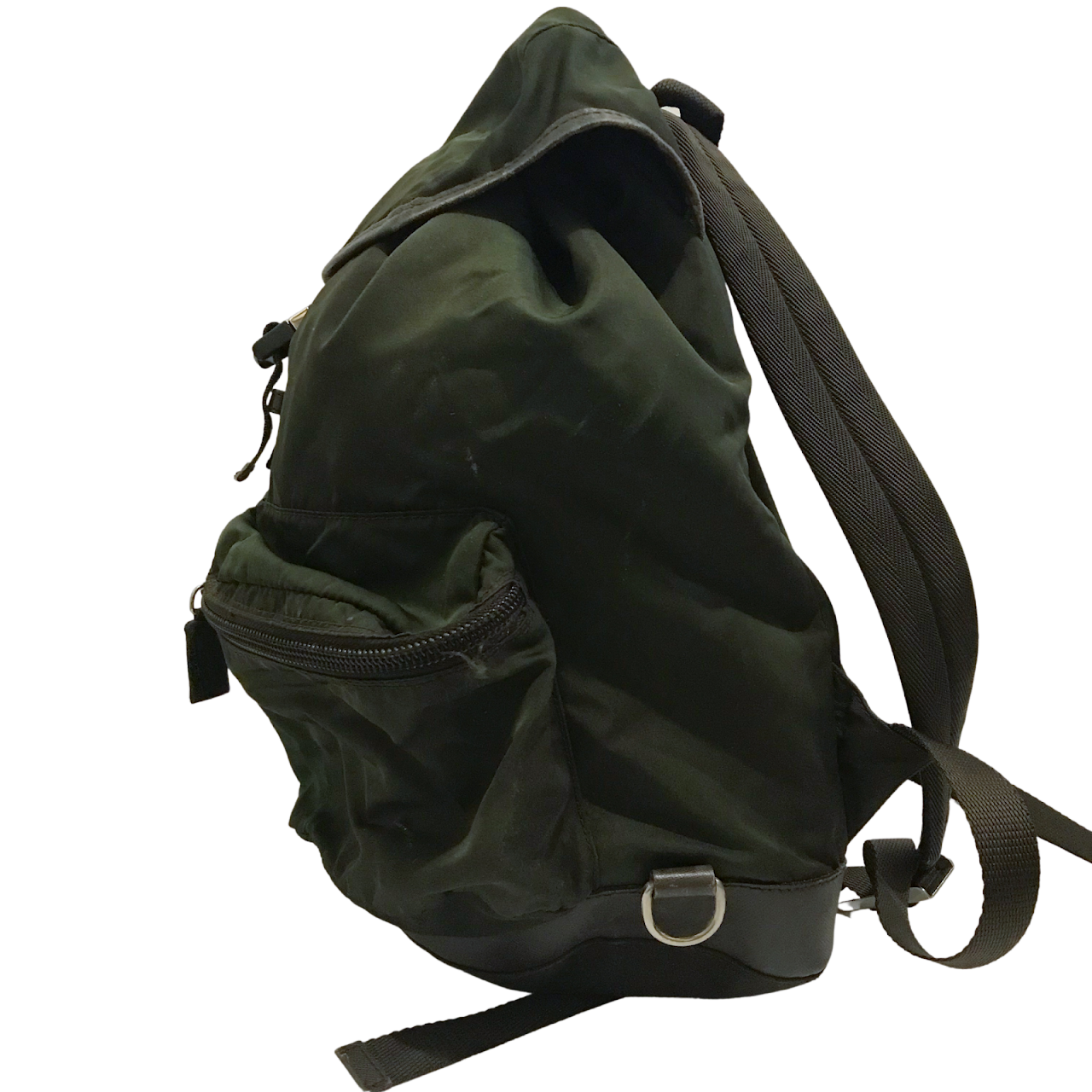 Prada Green Nylon Backpack