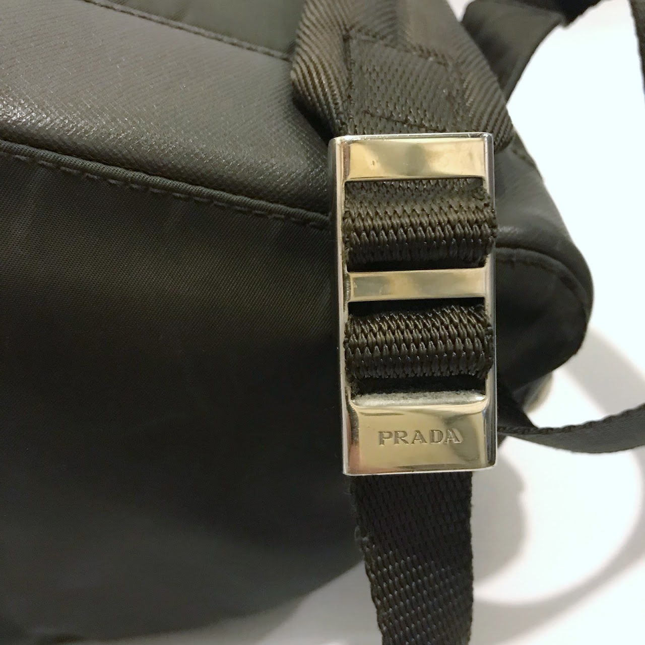 Prada Green Nylon Backpack