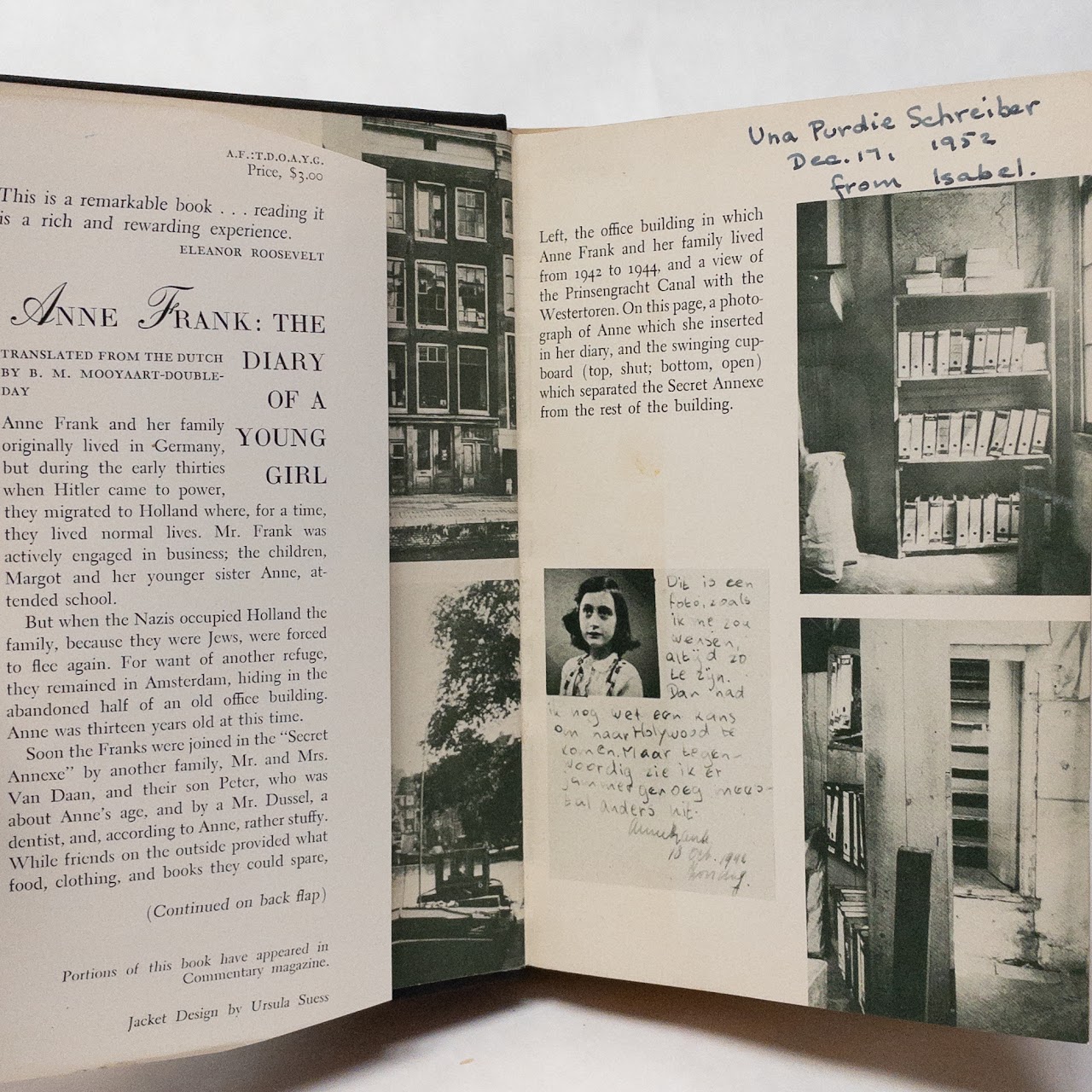 Anne Frank: The Diary Of A Young Girl First Translated Edition