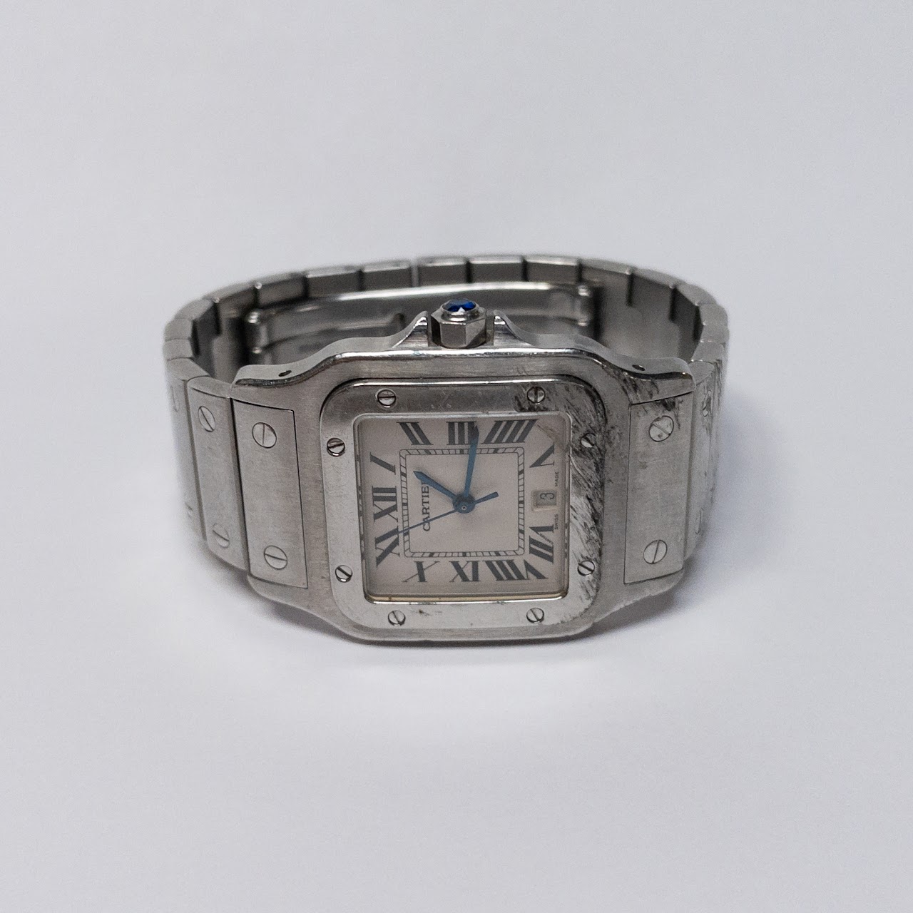 Cartier Stainless Tank Watch