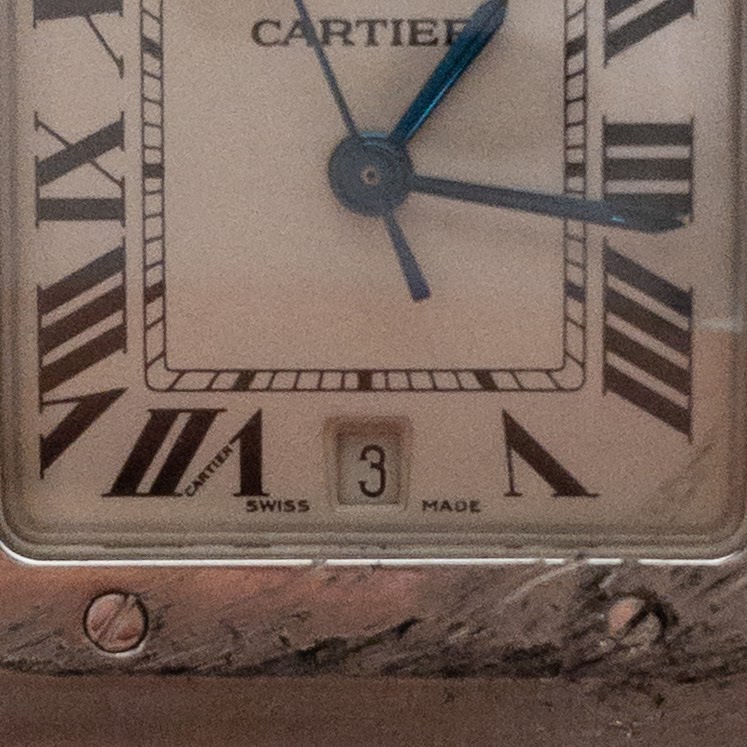 Cartier Stainless Tank Watch