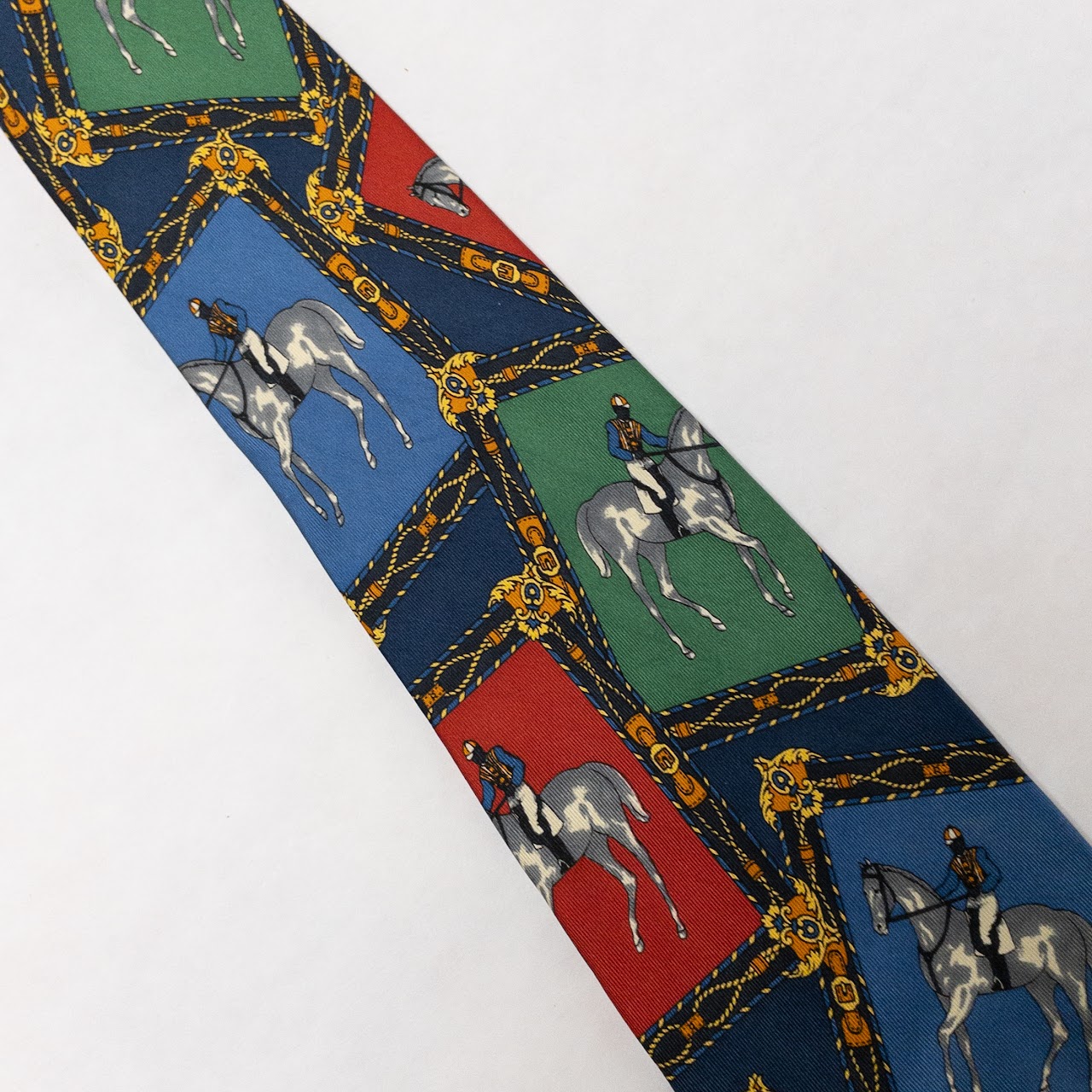 Fendi Equestrian Pattern Tie