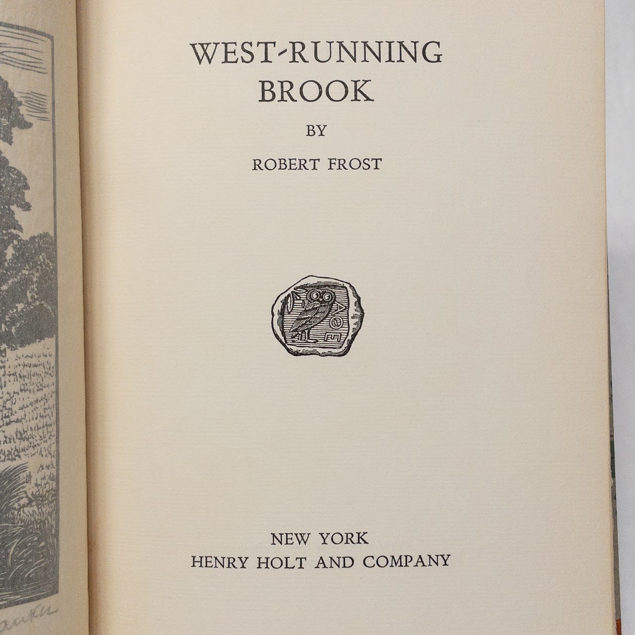 Robert Frost: West Running Brook Signed Edition