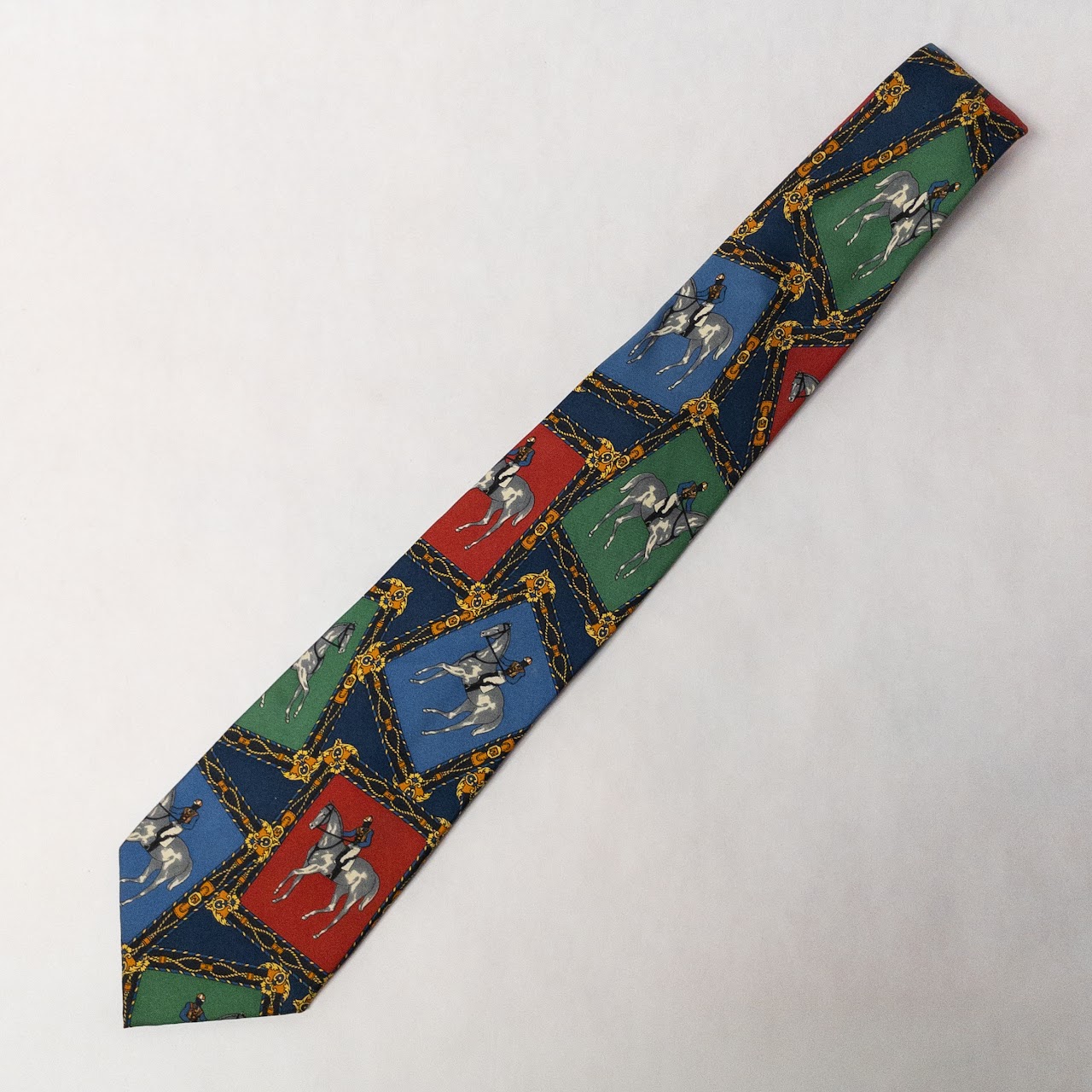 Fendi Equestrian Pattern Tie