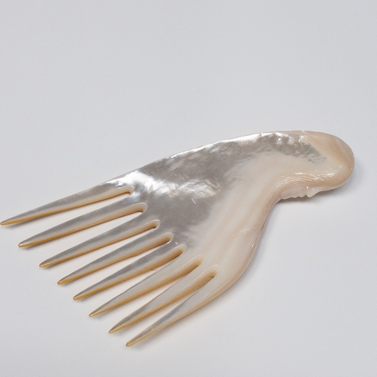 Abalone Shell Hand Carved Hair Comb