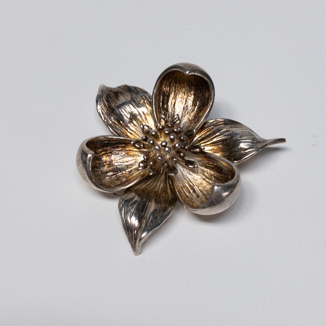 Tiffany & Co. Sterling Silver Flower Brooch