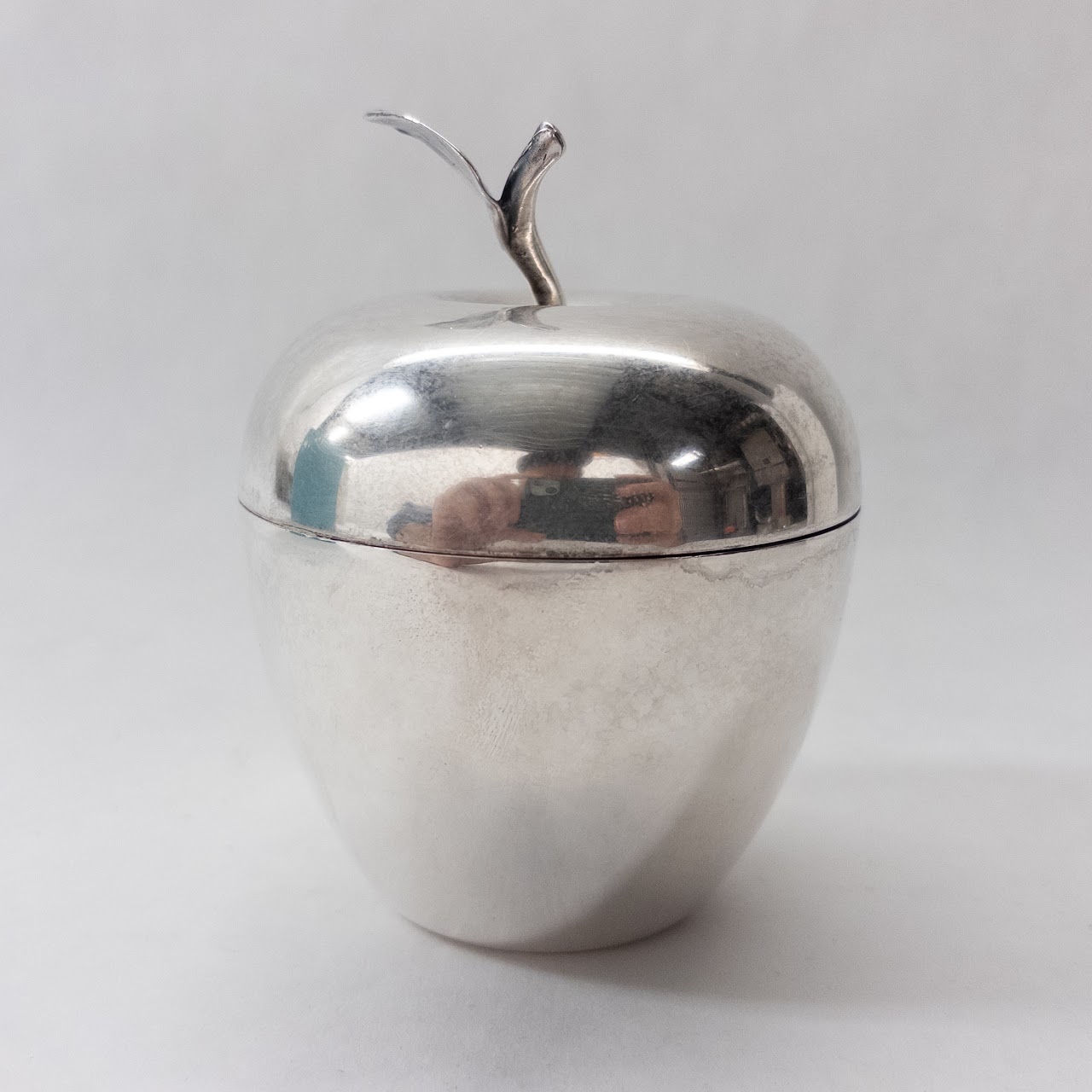 Tiffany & Co. Sterling Silver Lidded Apple Box