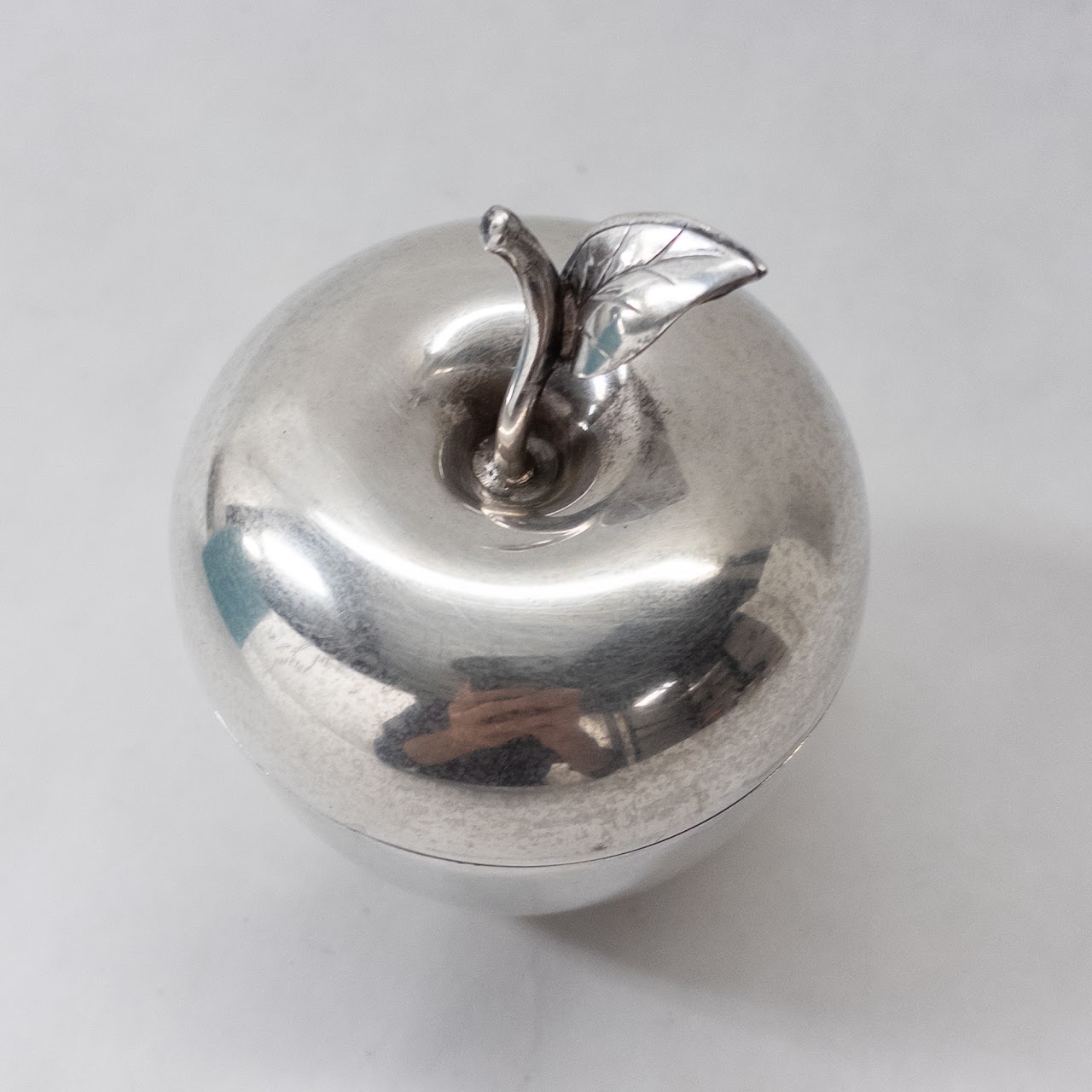 Tiffany & Co. Sterling Silver Lidded Apple Box