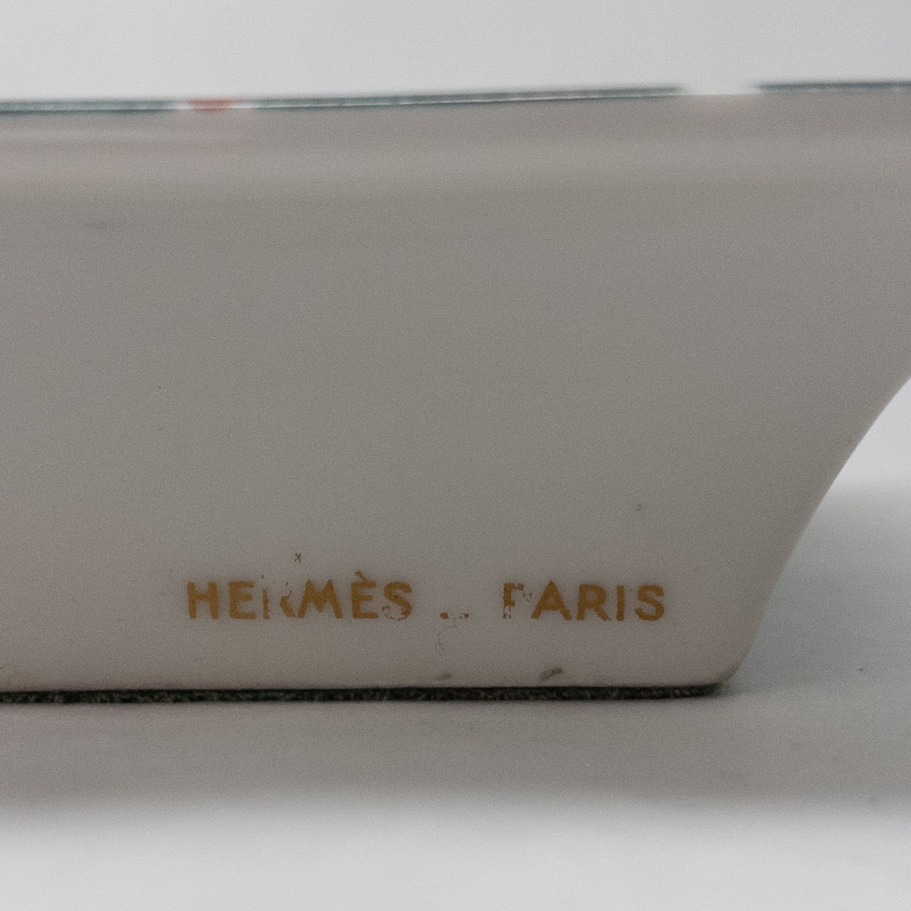 Hermès Ceramic Striped Ashtray