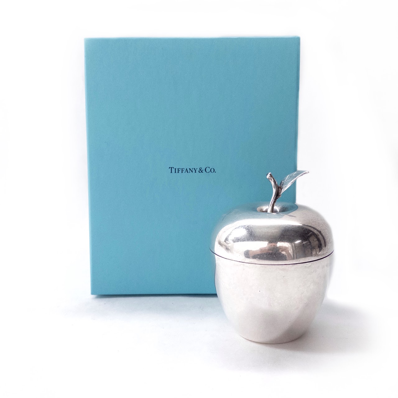 Tiffany & Co. Sterling Silver Lidded Apple Box