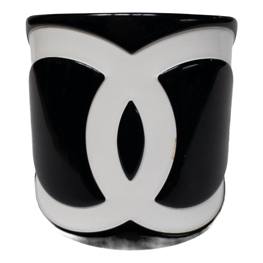 Chanel Double C Open Cuff Bracelet