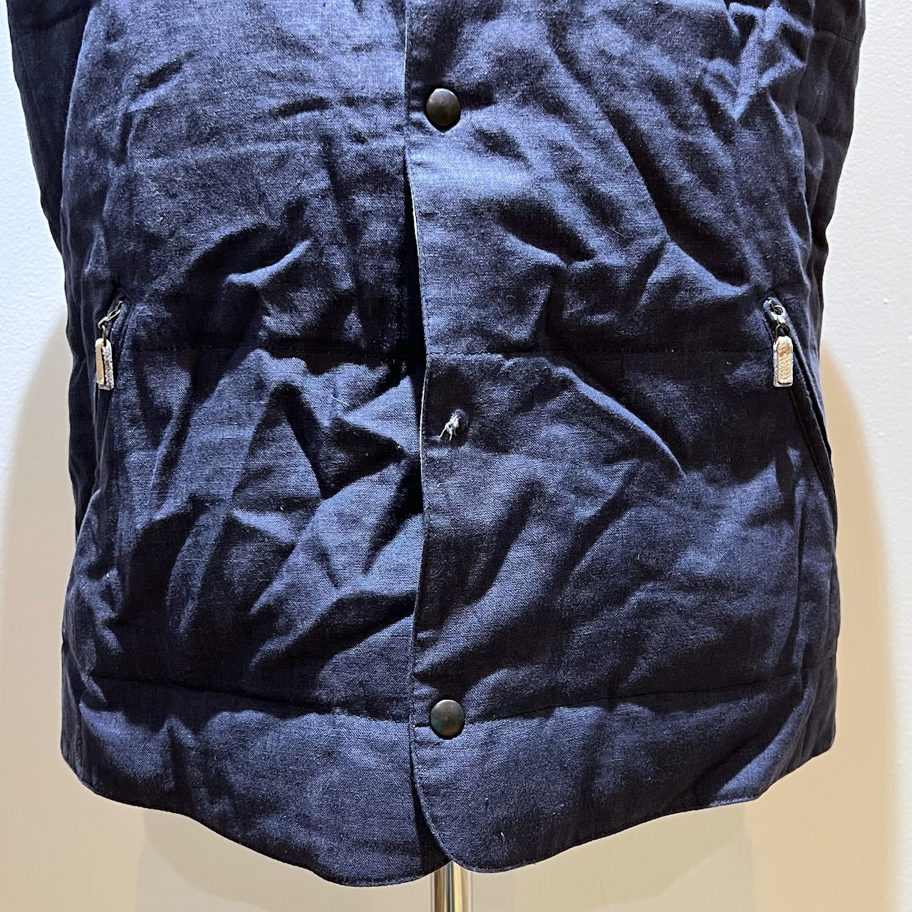 Brunello Cuccinelli French Blue Down Vest