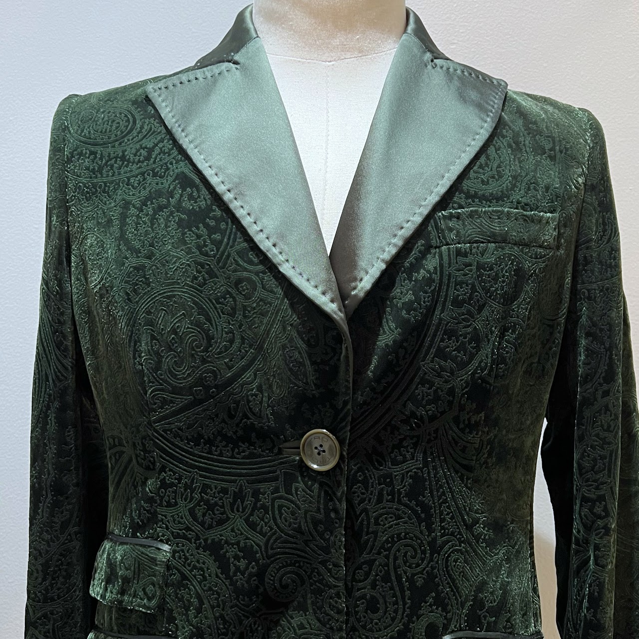 Etro Embossed Velvet Smoking Jacket