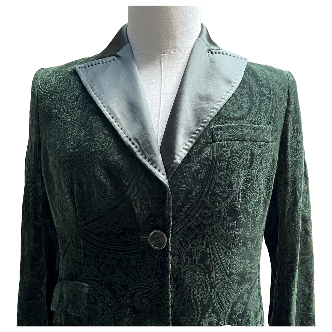 Etro Embossed Velvet Smoking Jacket