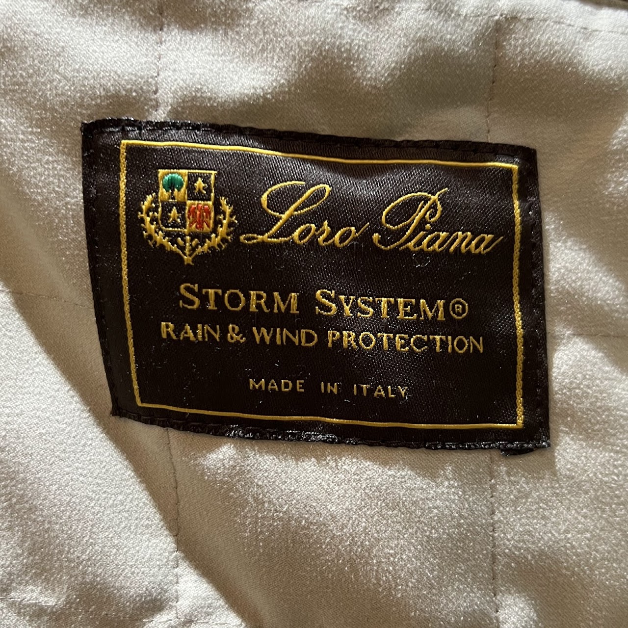 Loro Piana Storm System Lined Inclement Weather Coat