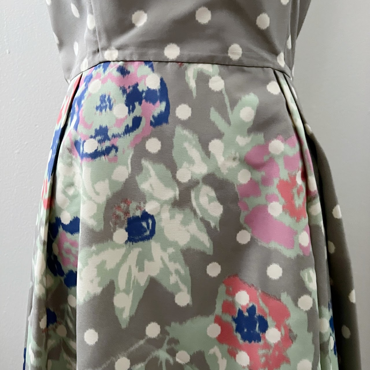 Prada Floral Silk Midi Dress