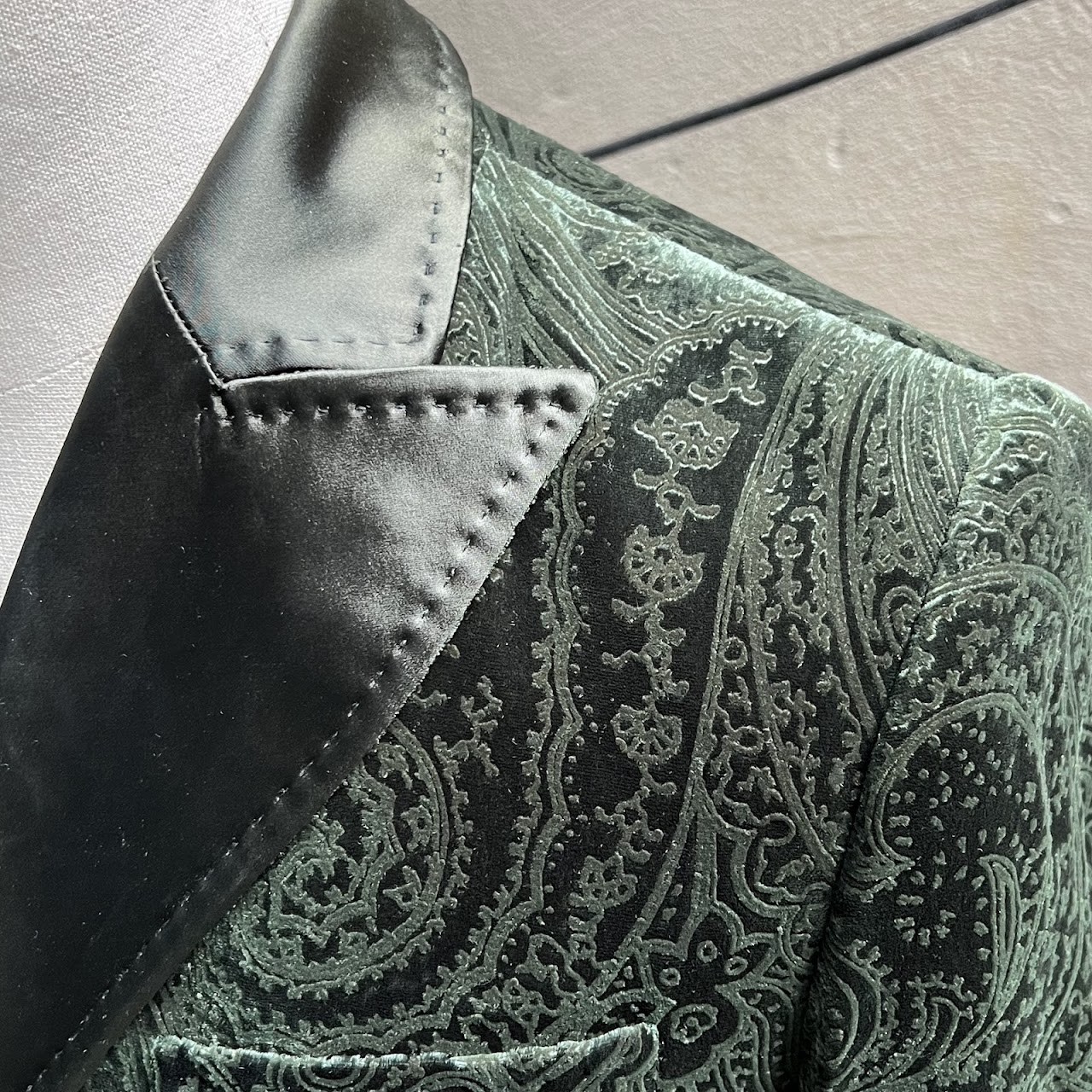 Etro Embossed Velvet Smoking Jacket