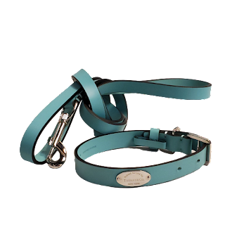 Tiffany & Co. Pet Collar & Leash Set