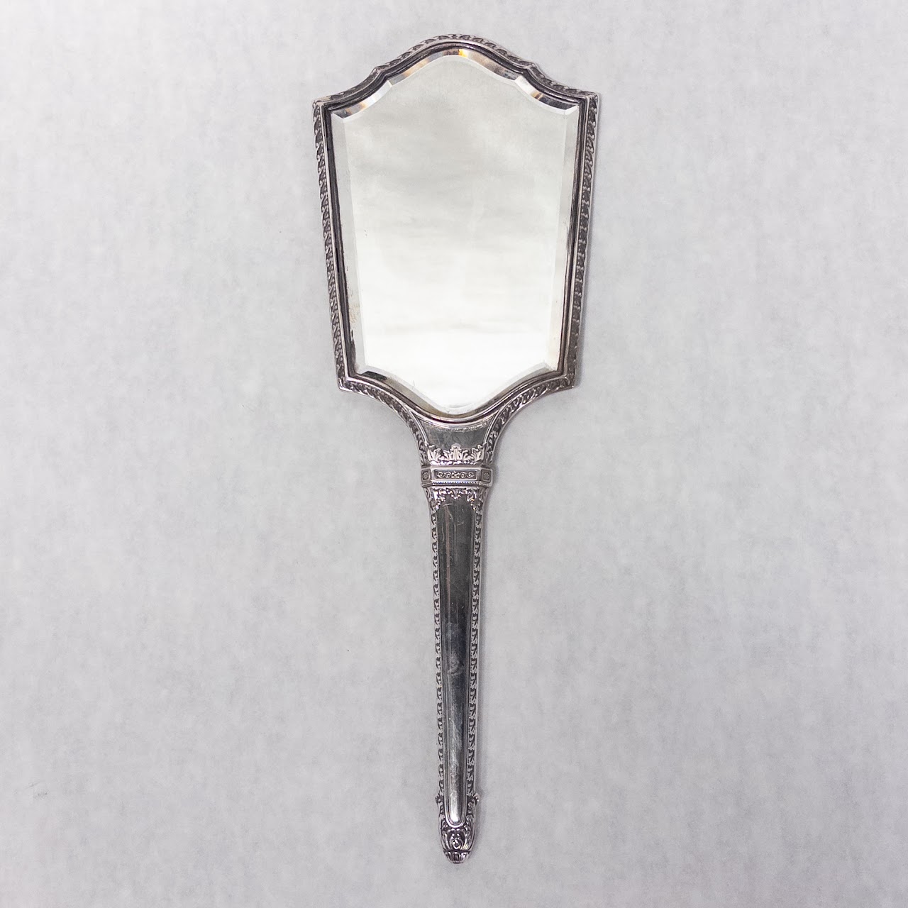 Sterling Silver Brush & Mirror Vanity Set