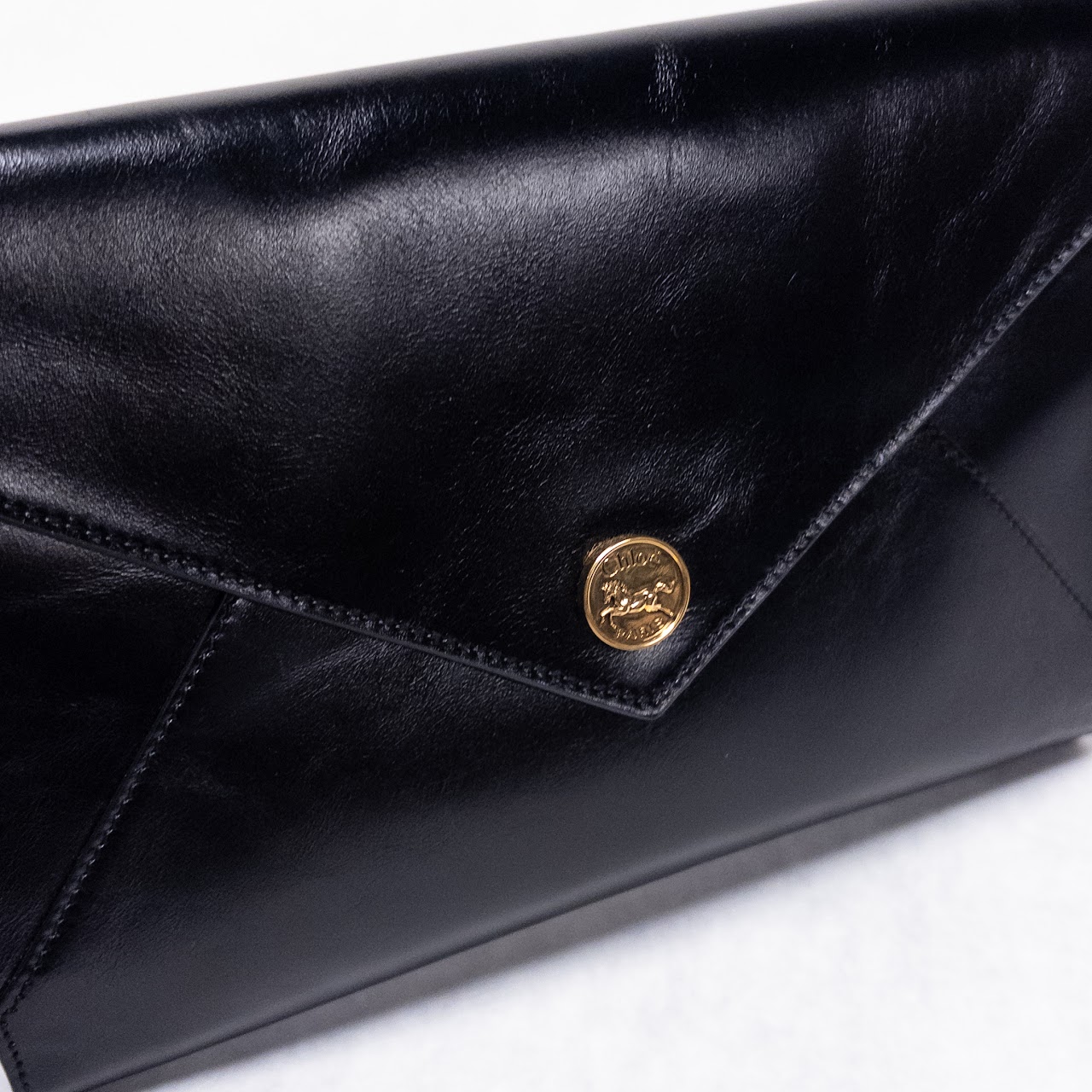 Chloé Envelope Style Leather Clutch