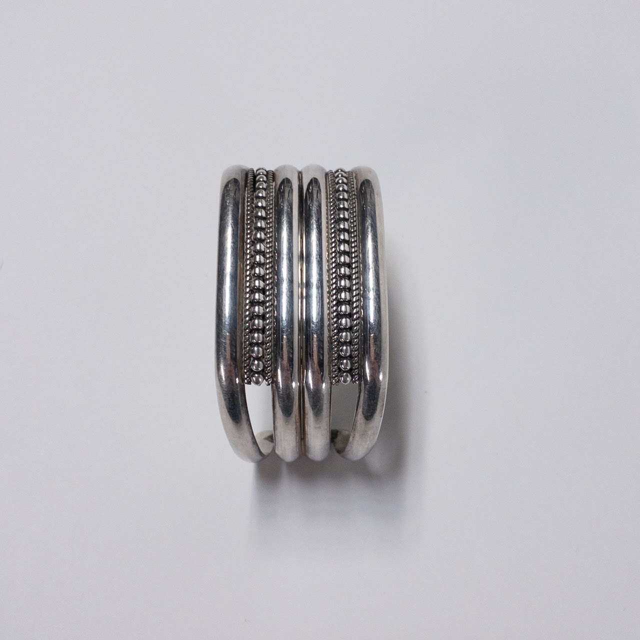 Ron Yazzi Navajo Sterling Silver Cuff Bracelet