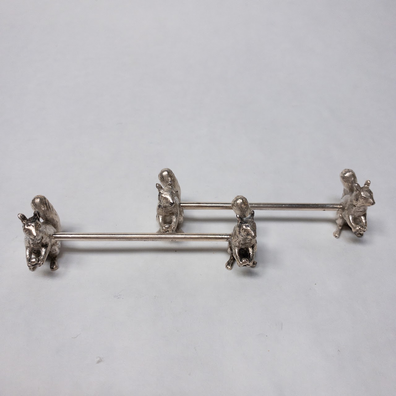 875 Silver Squirrel Fork Rest Pair