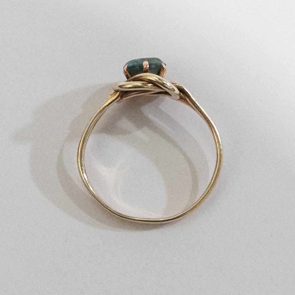 10K Gold & Aquamarine Ring