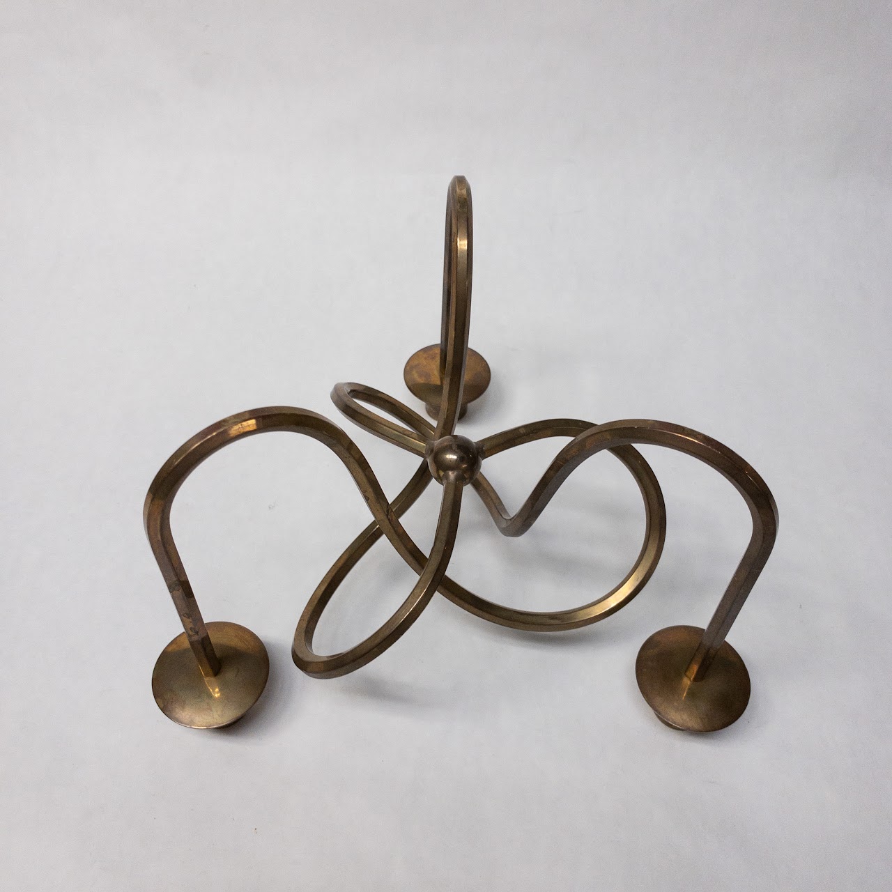 Brass Triple Candle Holder