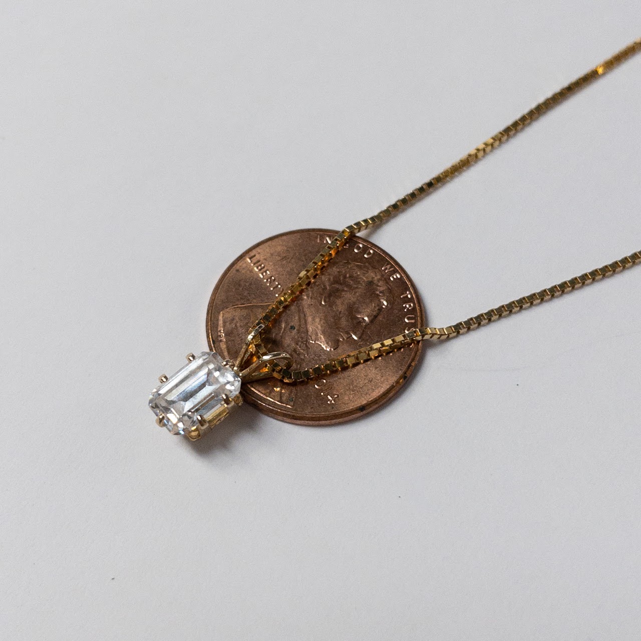 18K Gold Necklace & 14K Gold Pendant