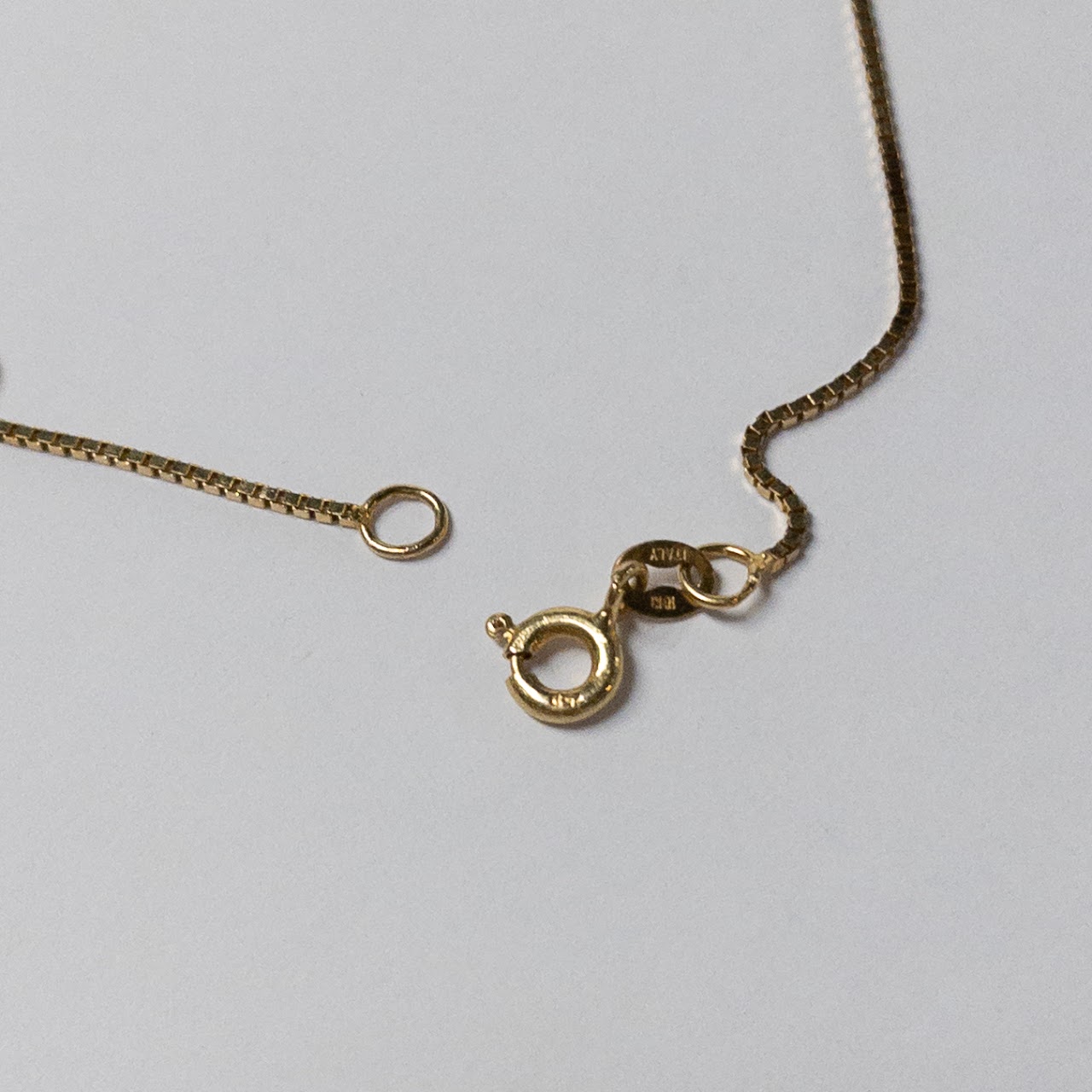 18K Gold Necklace & 14K Gold Pendant