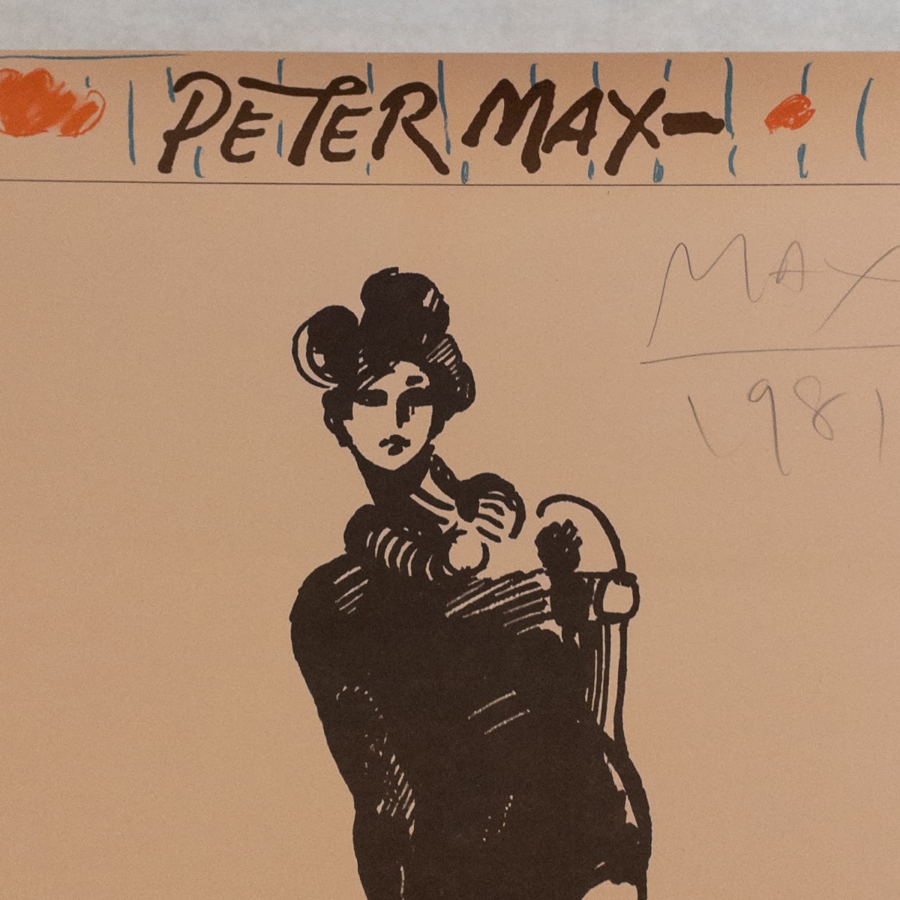 Peter Max Benjaman's Show Signed Poster